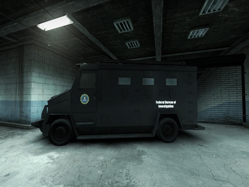 Black Enforcement Van