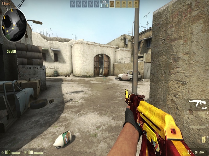 AK47 Red Gold Dragon 