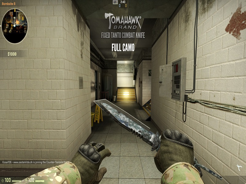 Tomahawk Brand Fixed Tanto Combat Knife