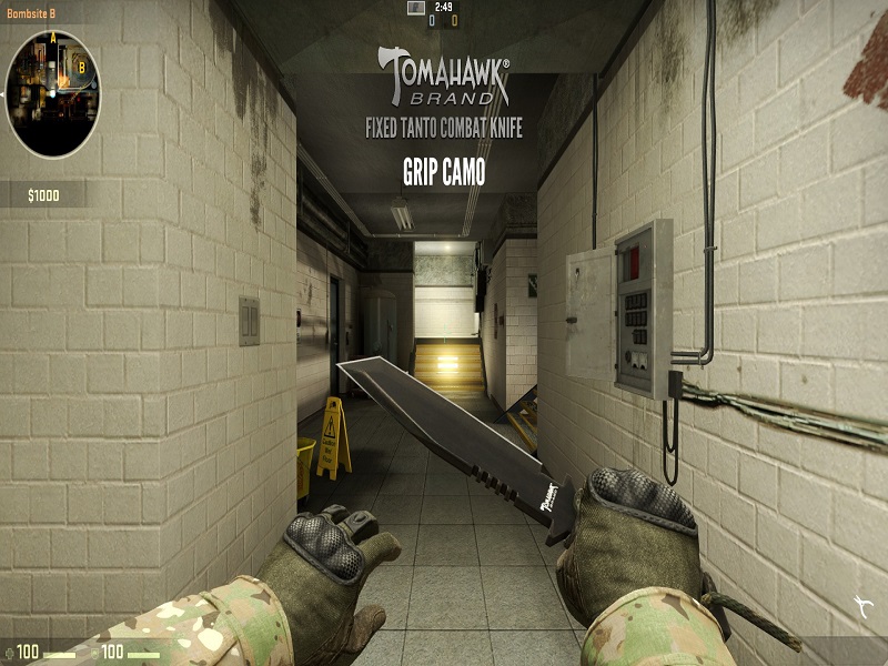 Tomahawk Brand Fixed Tanto Combat Knife