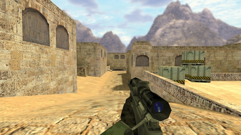 Black AWP fully gloved hands w/ camo sleeves