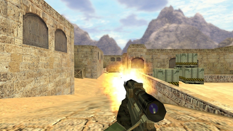 Black AWP fully gloved hands w/ camo sleeves