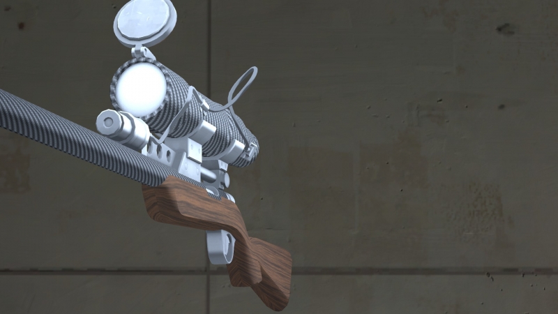 Carbon Fiber & Dark wood Sniper rifle!