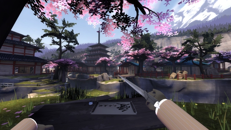 Damascus Steel Hook Blade