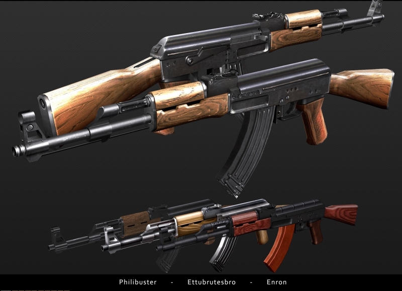 AK47 With lIopn...