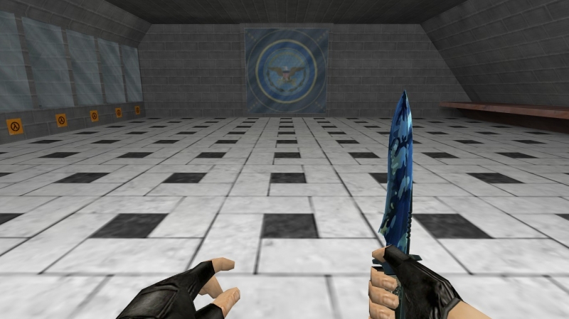 Knife Navy/Blue Camo
