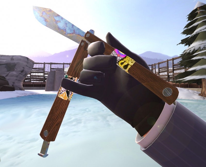 Case Hardened Butterfly with Stickerbomb Wrap