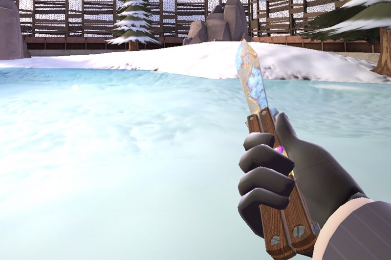 Case Hardened Butterfly with Stickerbomb Wrap