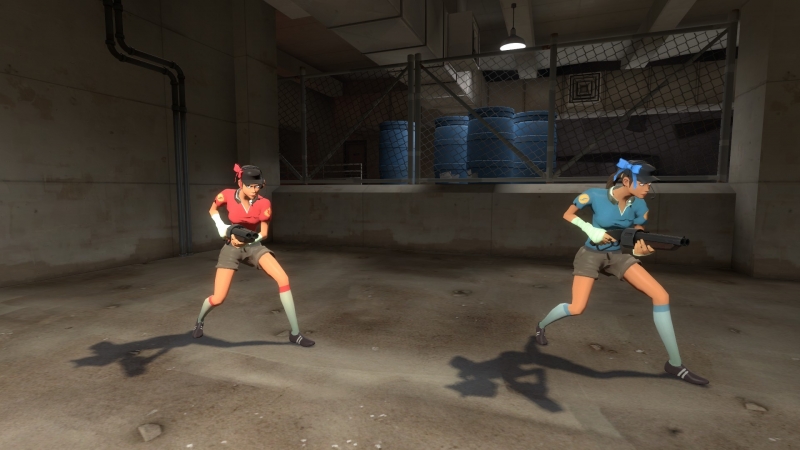 Femscout with shorts