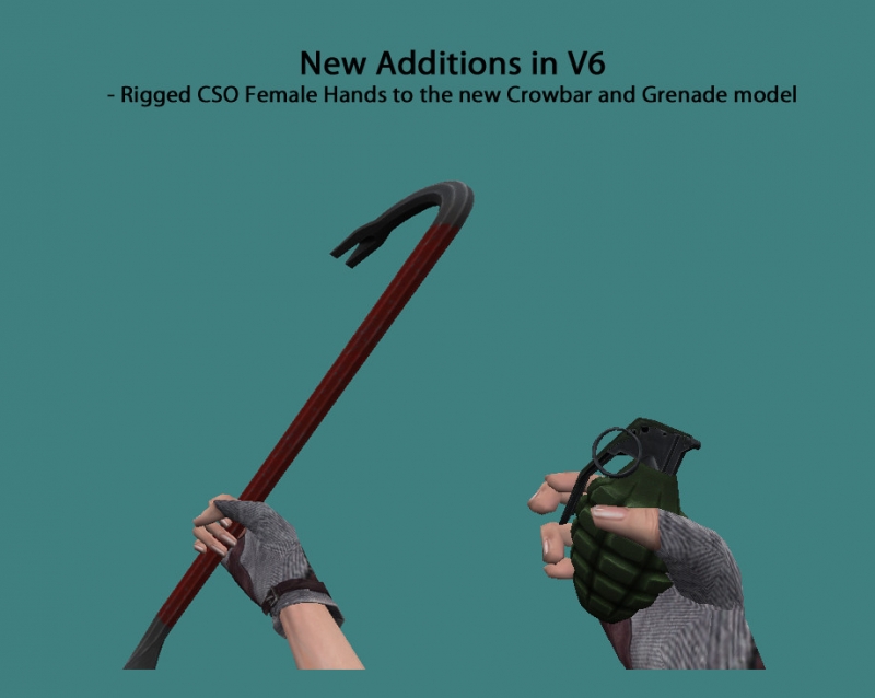 CSO Female Hands - Sven Co-op 5.0 Weapons