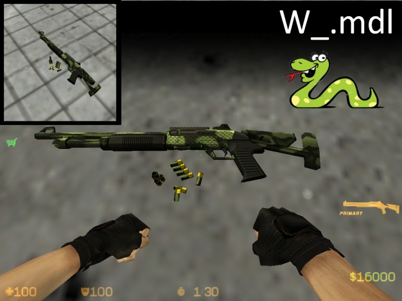 Def. XM1014 Re-textured Snake